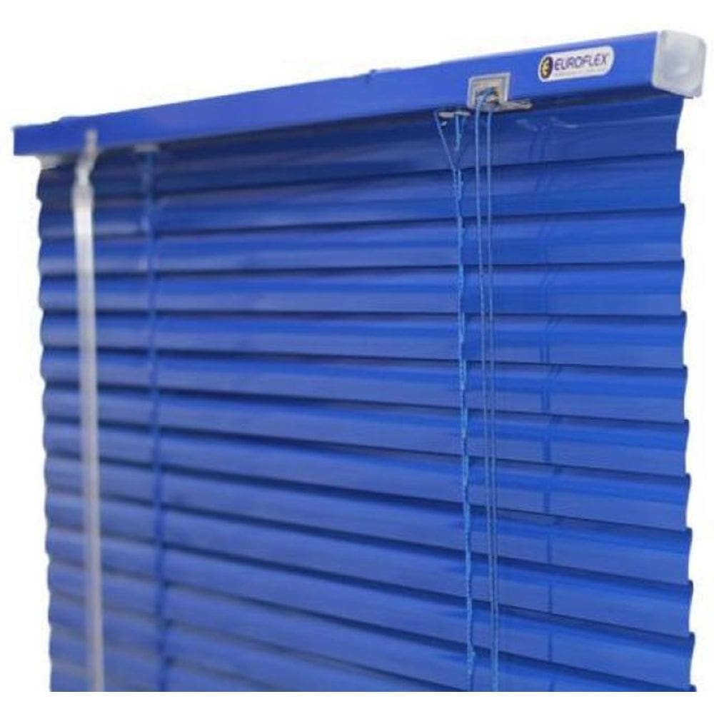 Persiana Horizontal Alumínio 25Mm Azul 140 L X 160 A Cm