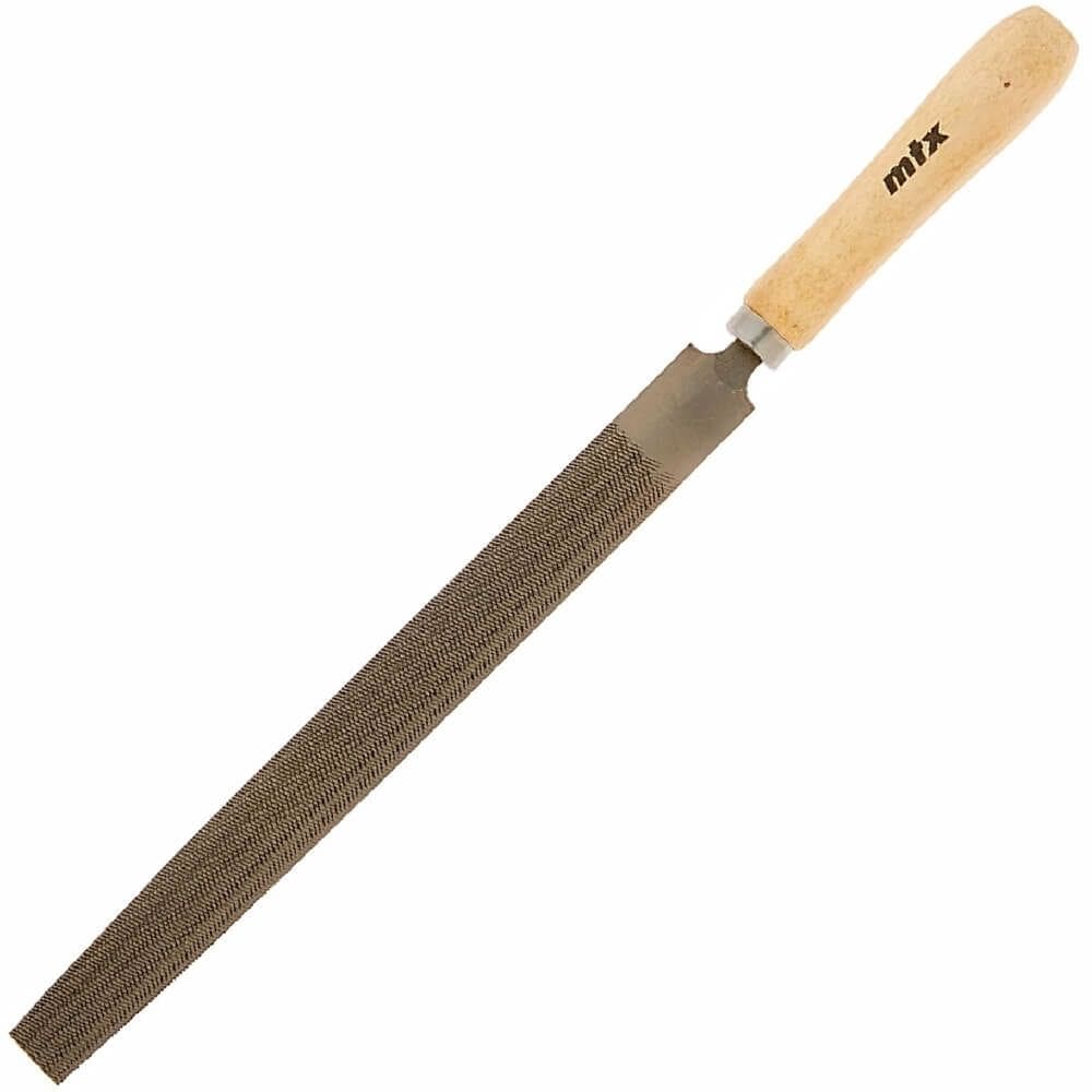 Lima Meia Cana Bastarda 8” - 200mm com Cabo de Madeira - 1633555 - MTX