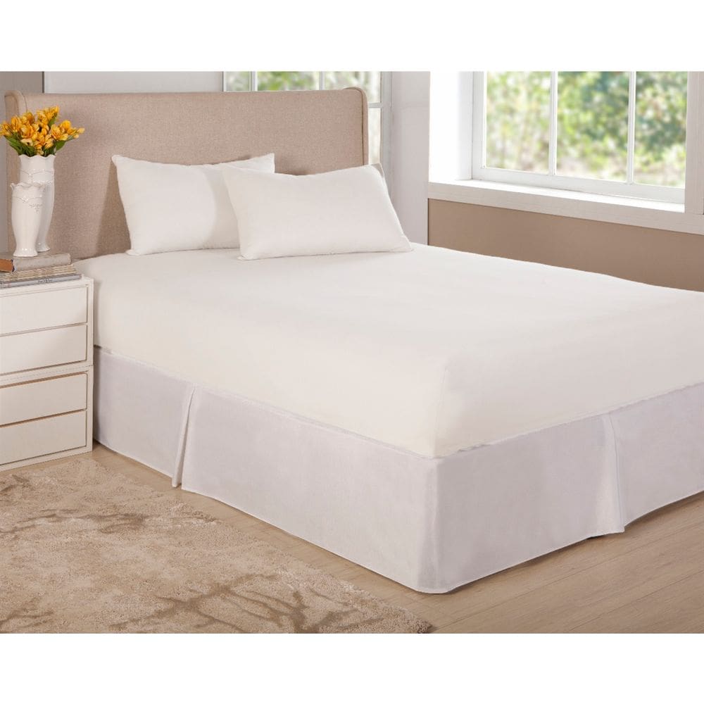 Jogo De Lençol Branco Cama Casal Queen 3 Pç Algodão Percal 150 Fios