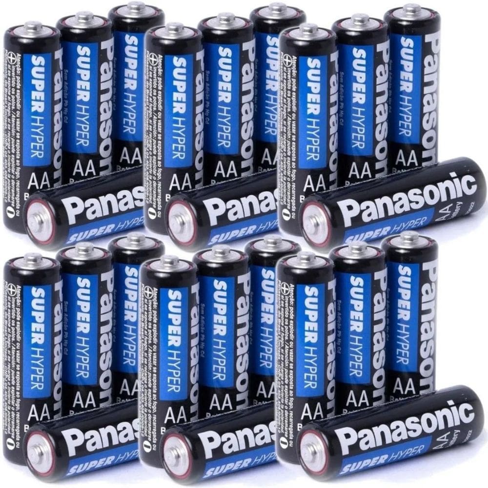 Kit Pilha Palito Aaa 24Un + Aa 24Un Panasonic Comum