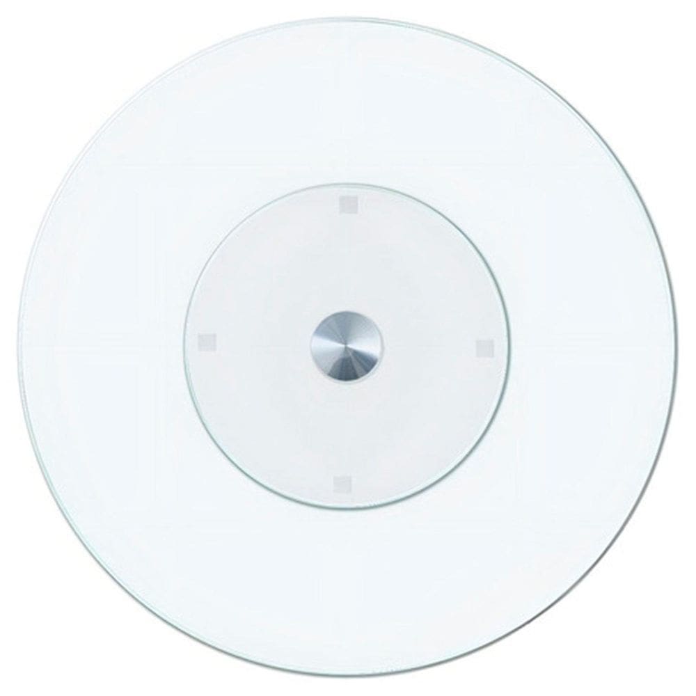 Centro Mesa Prato Giratório Vidro Grosso 8Mm Resistente