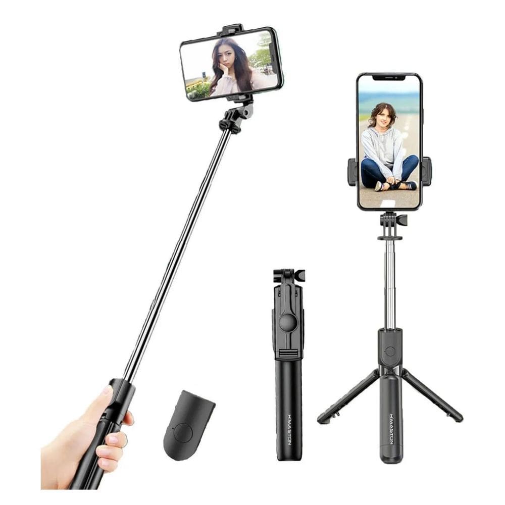 Pau De Selfie Com Tripé De Mesa Para Videochamadas