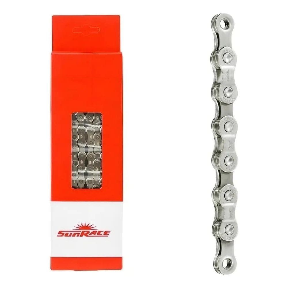 2X Corrente Sunrace 9V Bike 116 Elos Mtb Speed Cnm94 Cromada