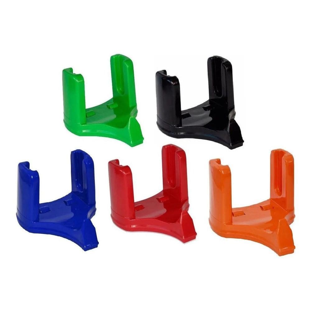 5 Suporte De Plástico Para Bobina Estrela - Verde