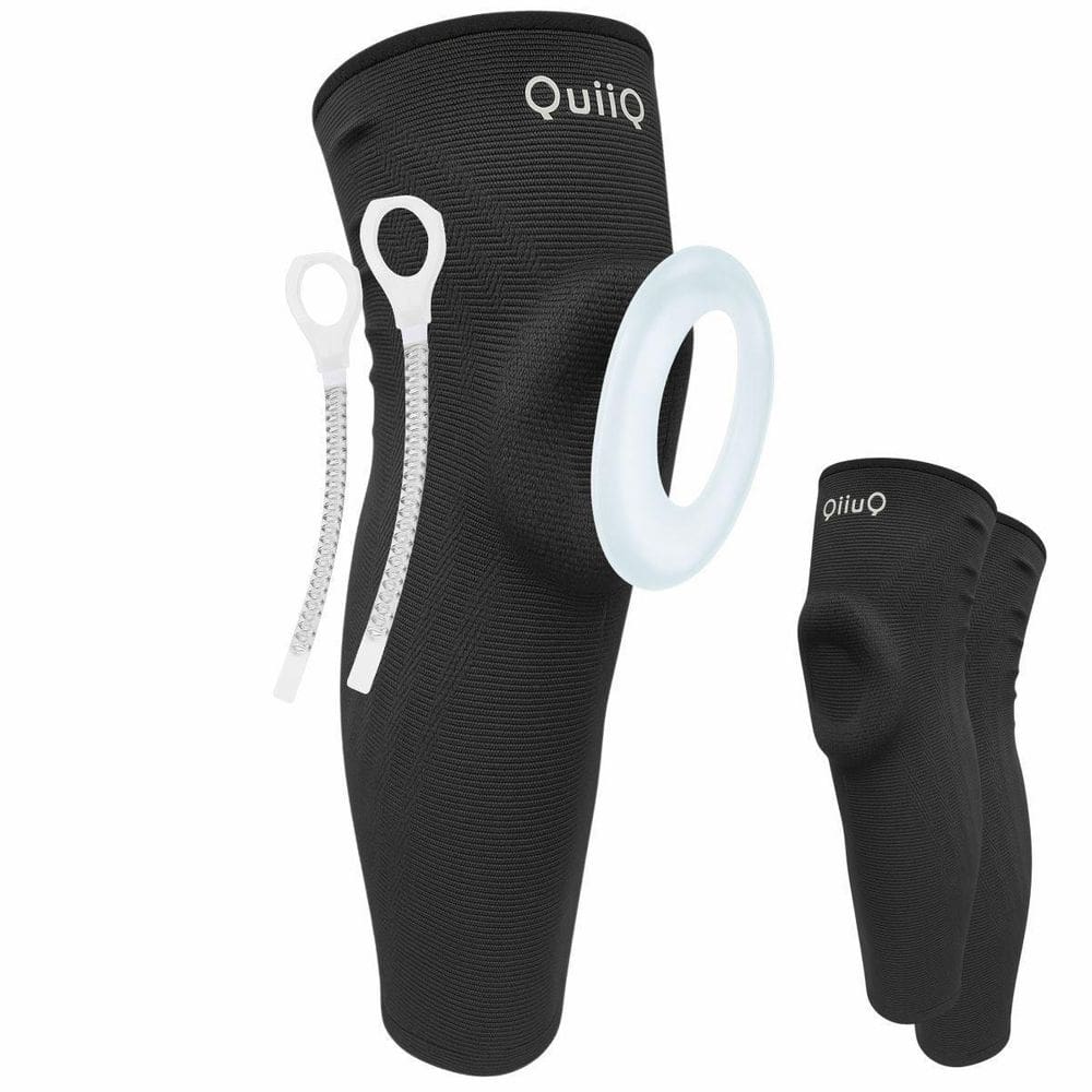 Joelheira Caneleira Longa Compressão Silicone Metal M