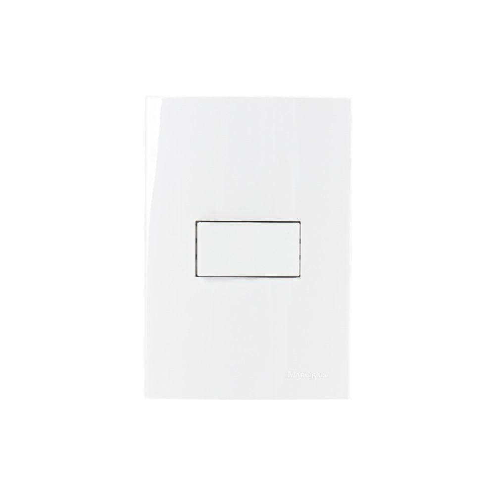 Interruptor Simples Margirius Sleek 10a Com Placa 4x2 Branco Branco