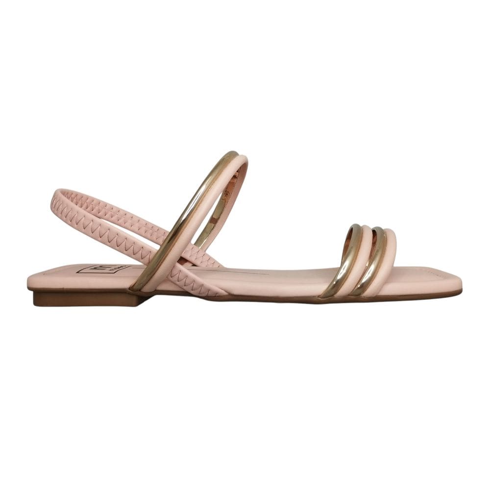 Sandalia Rasteira Moleca Calce Facil Metalizada 5462.111