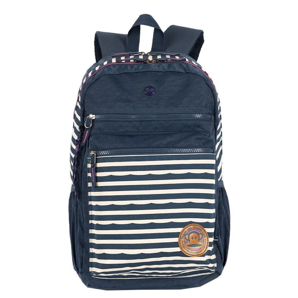 Mochila De Costas 2 Compartimentos World Navy Paul Frank