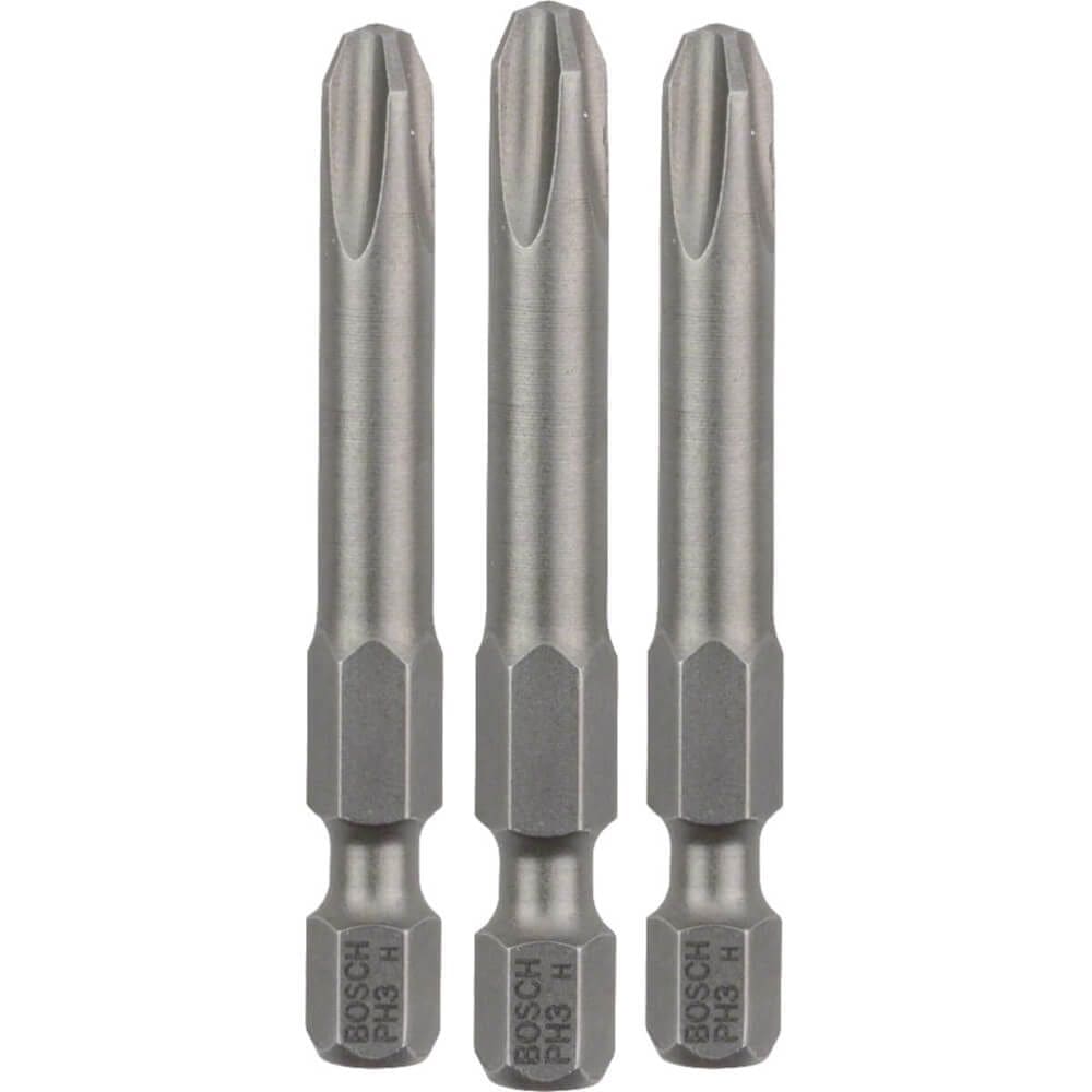 Jogo de Pontas Extra Hard PH3 3 Peças - 2607001531 - BOSCH