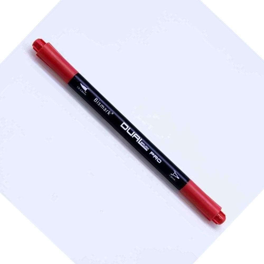 Caneta Marcador Dual Brush Pro Vermelho 835 Bismark