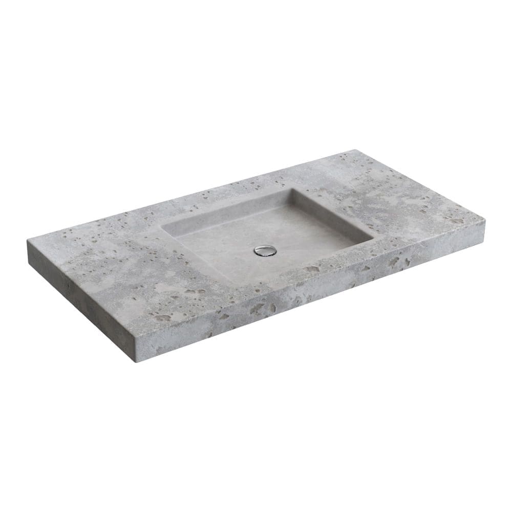 Cuba de Apoio Lavatório Retangular 58X112cm Cimentícia - L.117.55