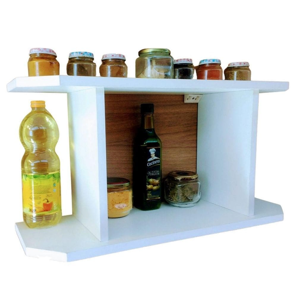 Prateleira Para Cozinha Organizador Cosinha Mdf 52Cm