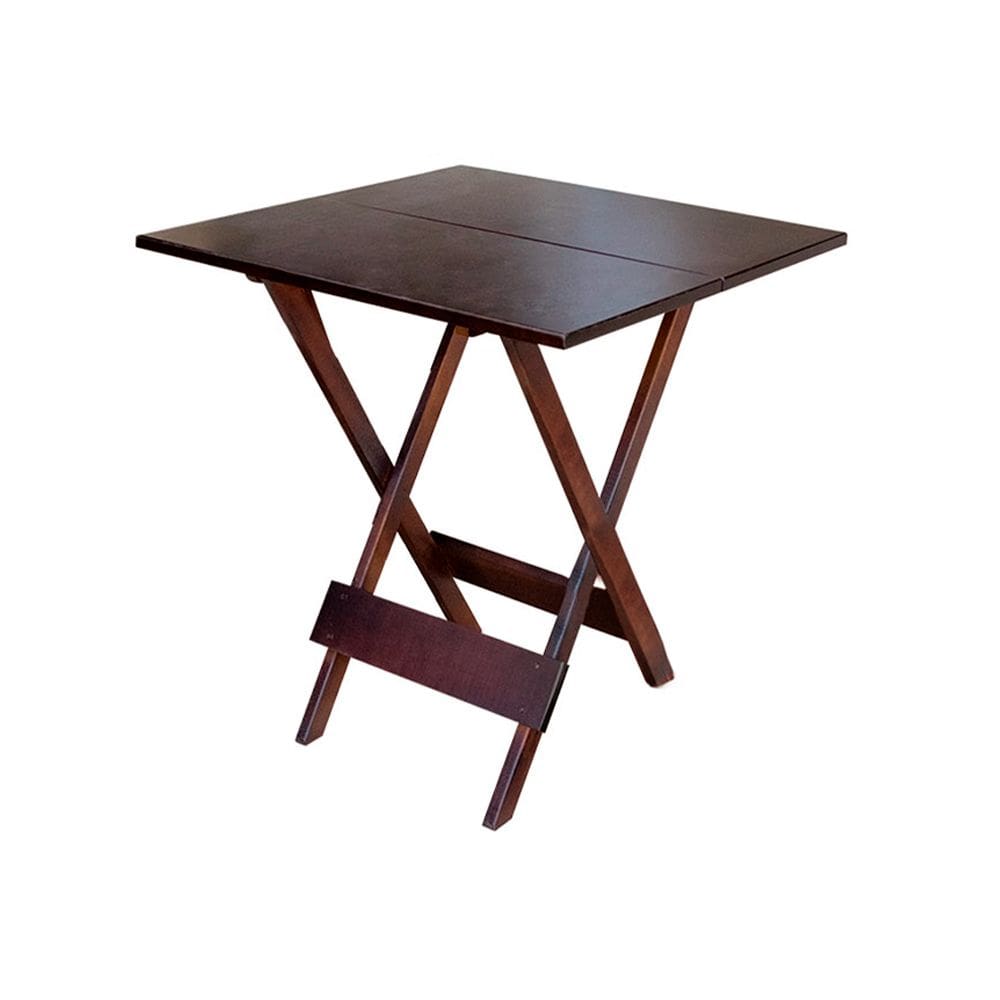 Mesa para Bar e Café Dobrável de Madeira 70x70 - Imbuia