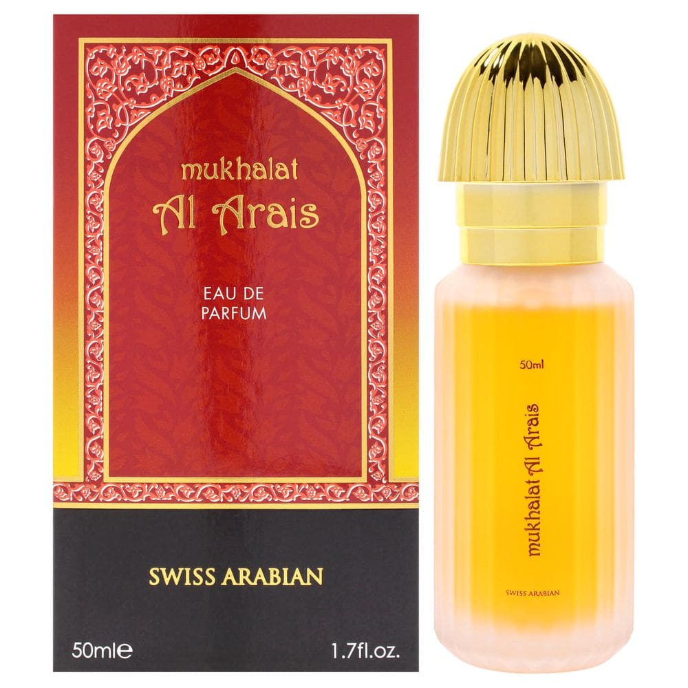 Perfume da Arábia Suíça Mukhalat Al Arais EDP 50mL para unissex