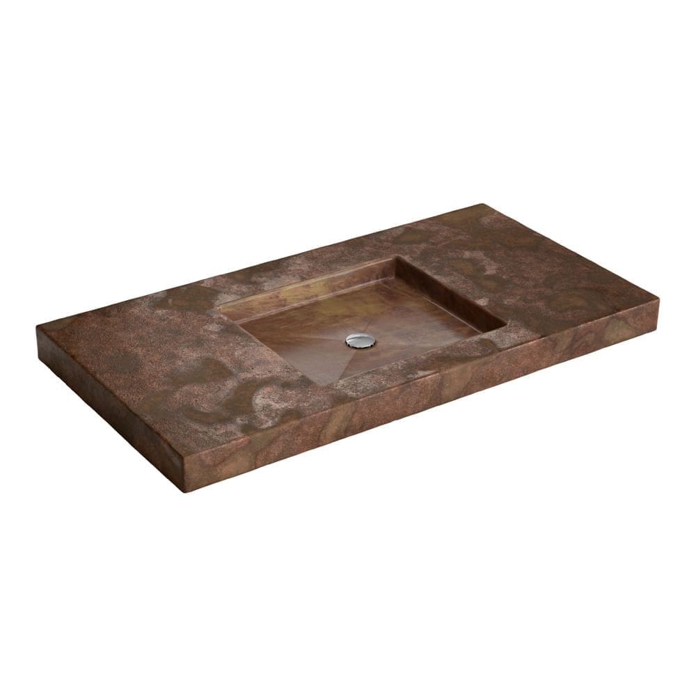 Cuba de Apoio Lavatório Retangular 58X112cm Ferrugem - L.117.56