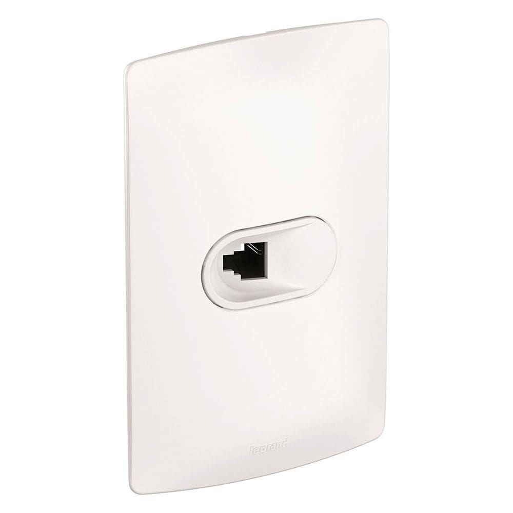 Tomada Telefone RJ11 2 Fio 4x2 Branco Nereya - 663172 - PIAL-PLUS