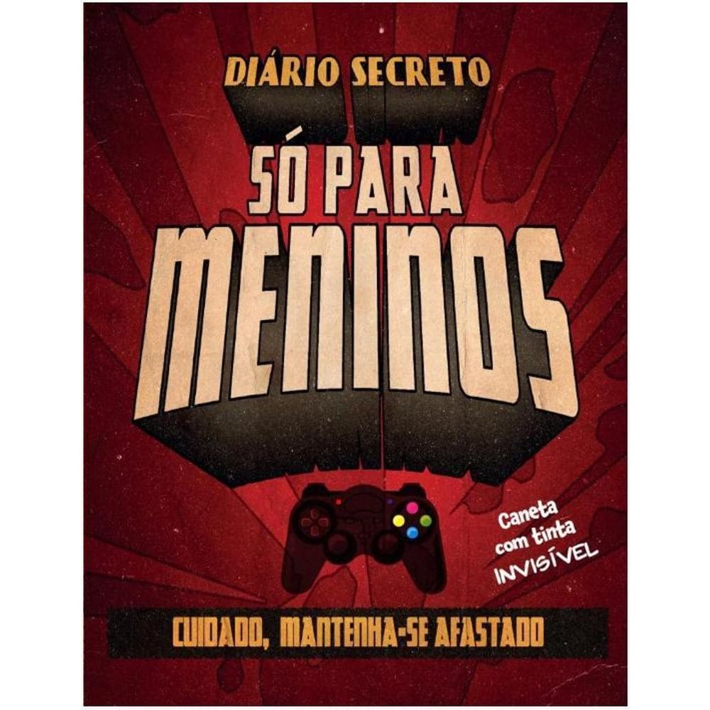 Diário Meninos VG - Caneta Mágica - 4 Capas - 60 Páginas