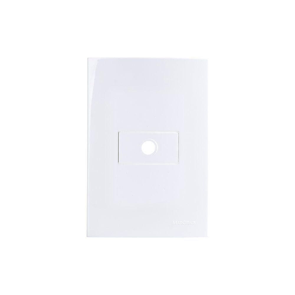 Saída De Fio Margirius Sleek Com Placa 4x2 Branca