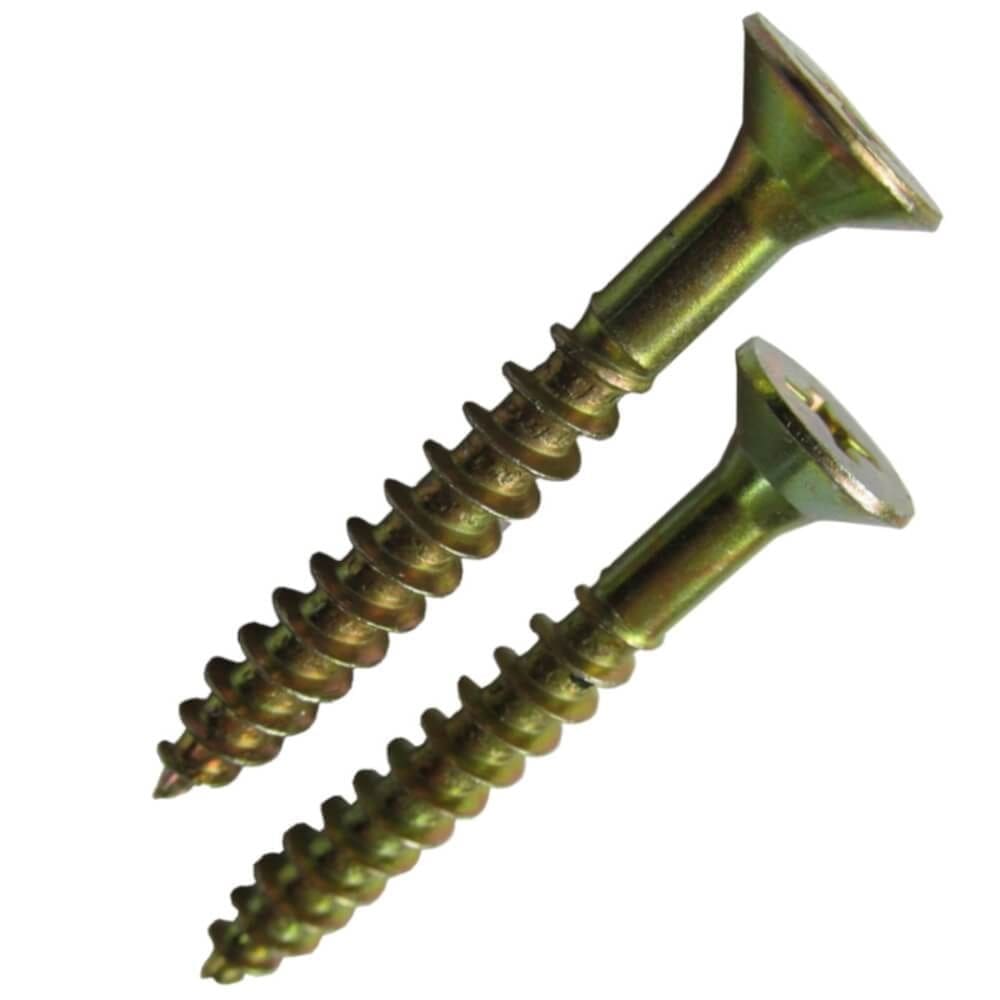 Parafuso para Aglomerado com Cabeça Chata PHS 5,0x30 com Cartela 10 Peças - PAG096 - FOXMIX