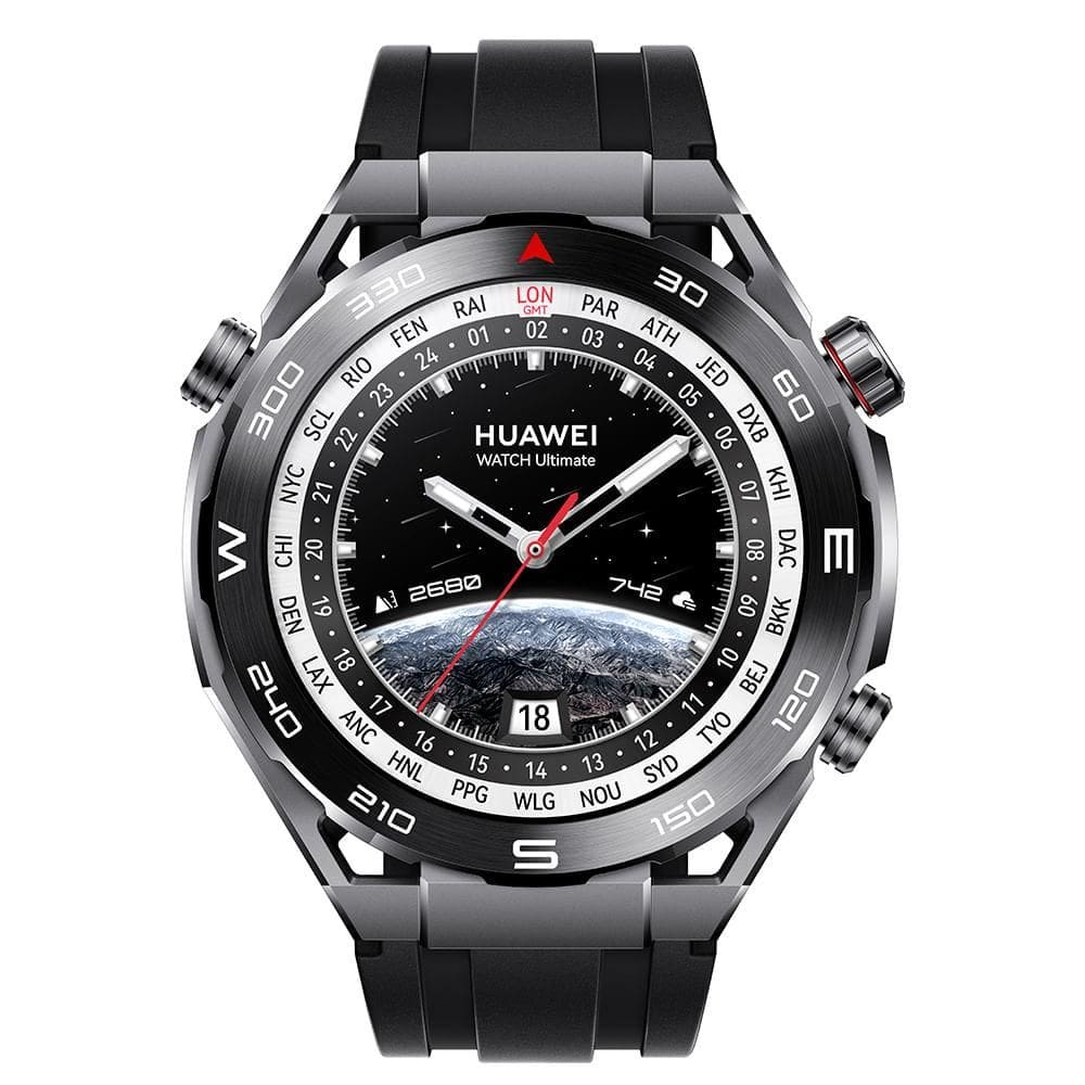 SmartWatch Huawei Watch Ultimate Preto, Esportes em nível Profissional, Pulseira de Titânio, com Bluetooth e NFC