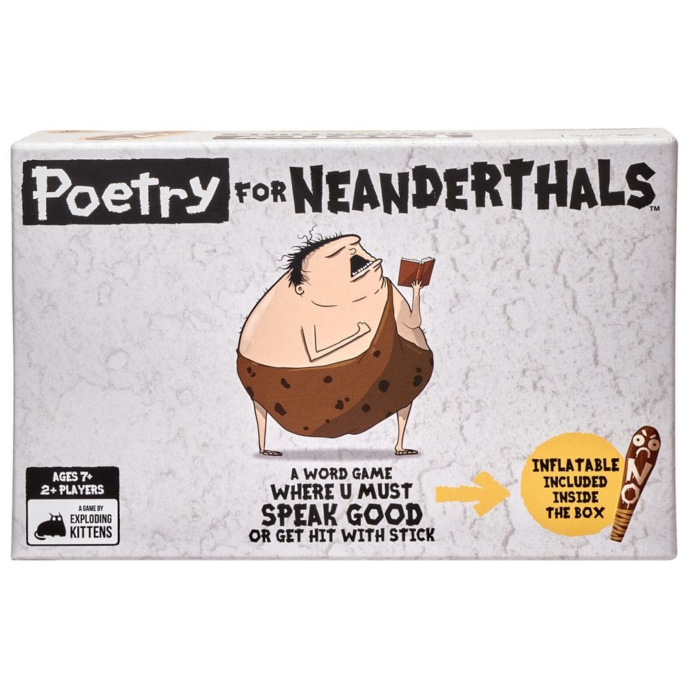Jogo de cartas Exploding Kittens Poetry para a família de neandertais
