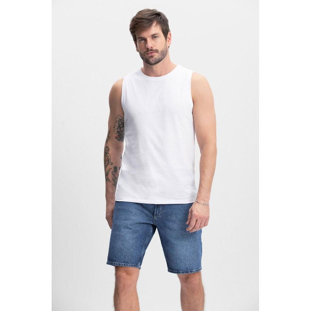 Regata masculina em meia malha Essendi - P