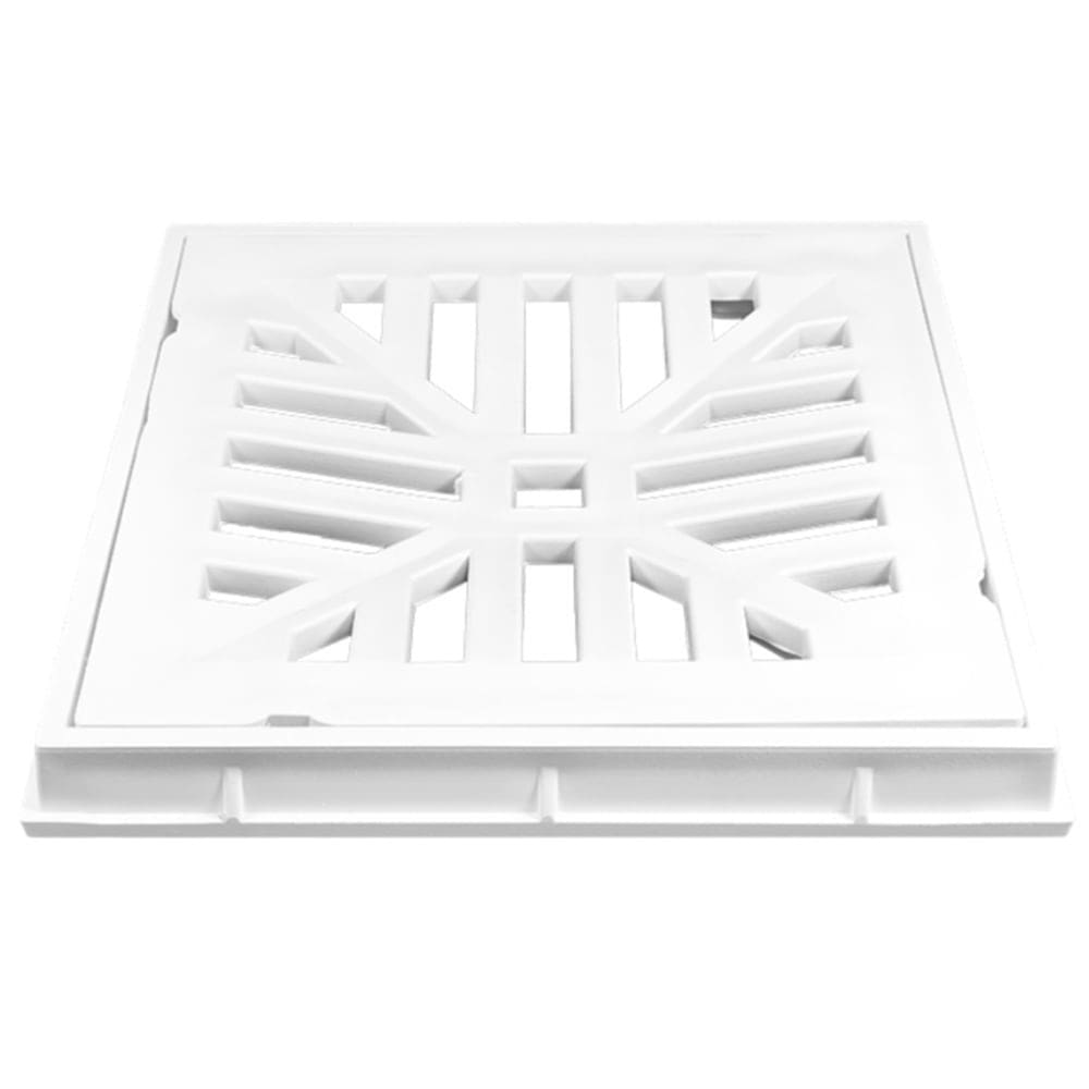 Grelha Reforçada Branca com Porta-Grelha 30 x 30 cm - 1637 - ESTRELA