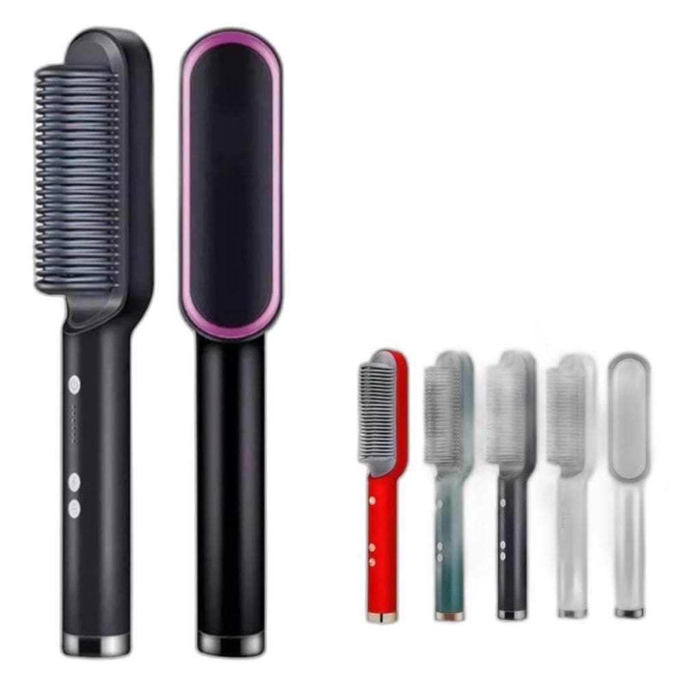 Escova Alisadora De Cabelo Pente Elétrico Portátil Bivolt