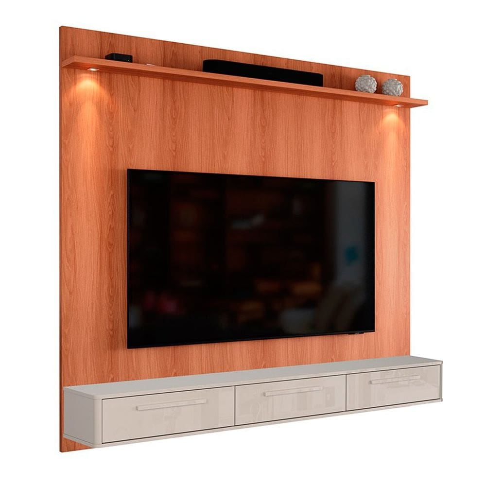 Rack Bancada com Painel para Tv de até 75” com Led Bel