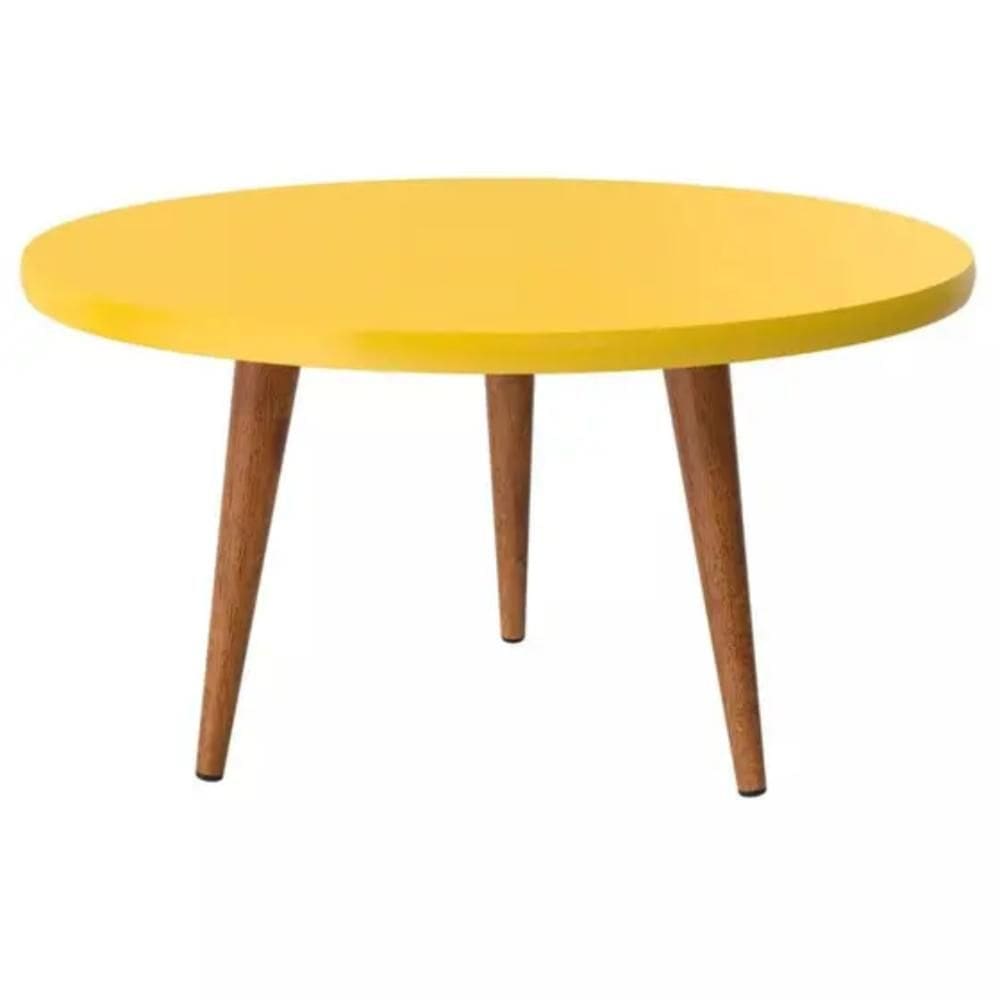 Mesa de Centro Leggs Bellagio 67cm Amarela