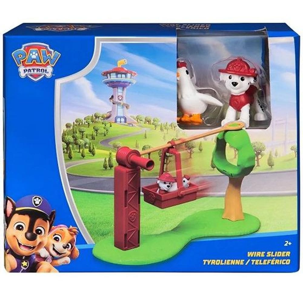 Patrulha Canina Mini Playset Escorregador Aereo Marshall Vermelho SUNNY 4856