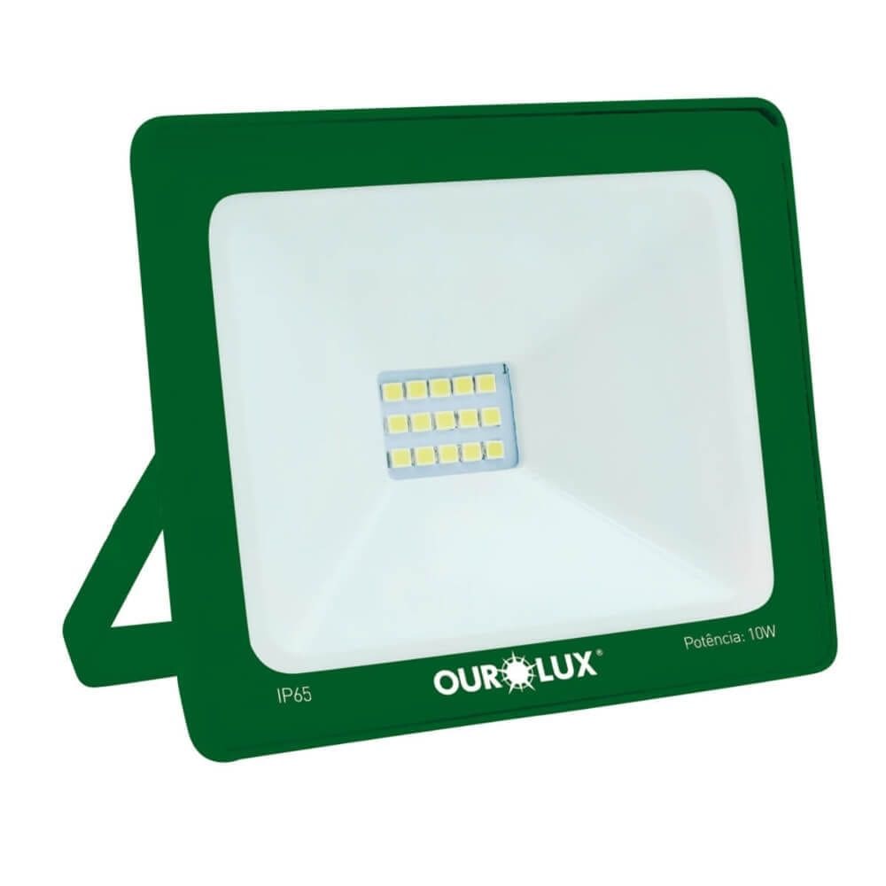 Projetor Slim Superled Verde 30 Watts Bivolt - 03281 - OUROLUX