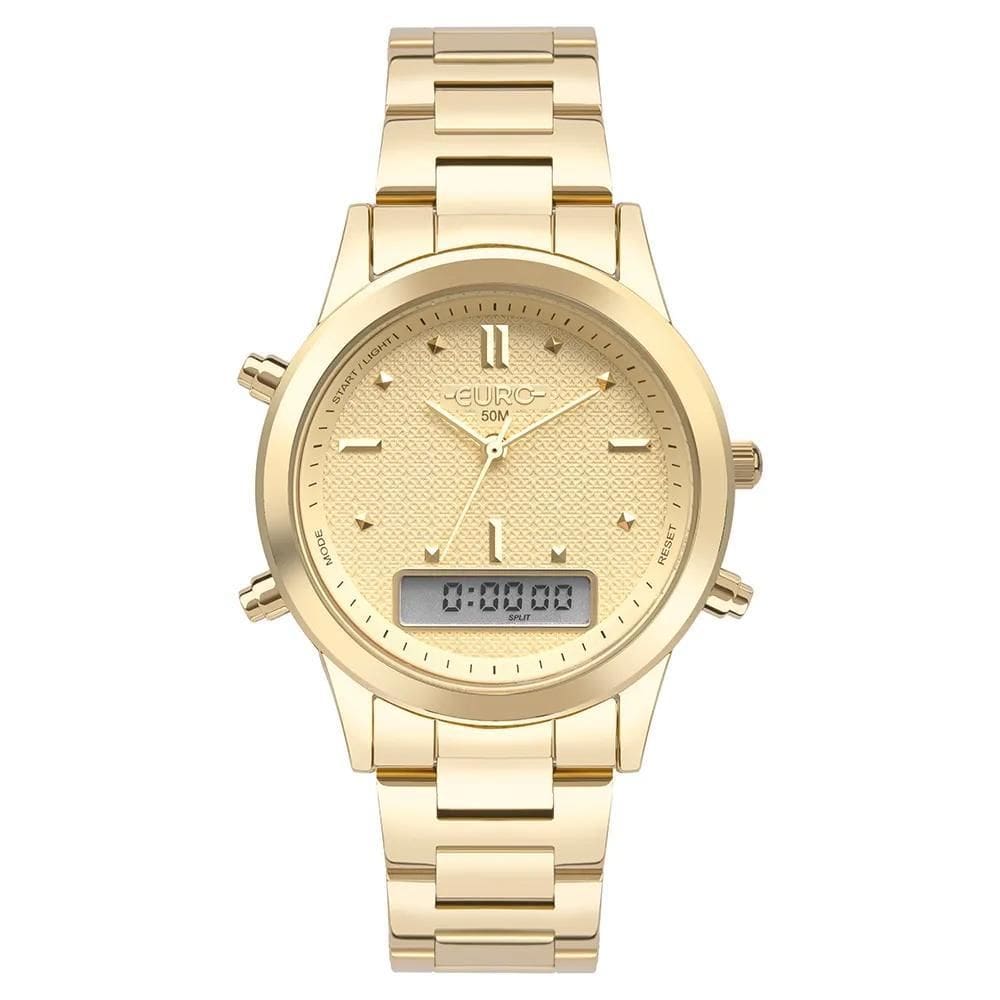 Relógio Euro Feminino Fashion Sporty Dourado EUBJ3718AC/4D
