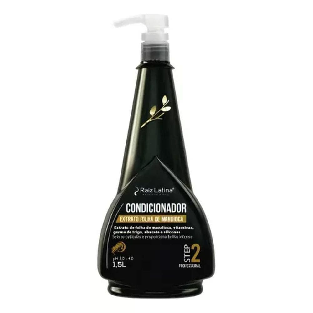 Raiz Latina Condicionador Extrato Folha De Mandioca 1,5L
