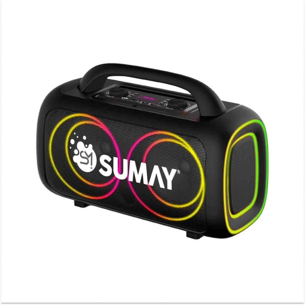 Caixa de Som Portátil Sumay Power Black 150W CSP1318 TWS USB