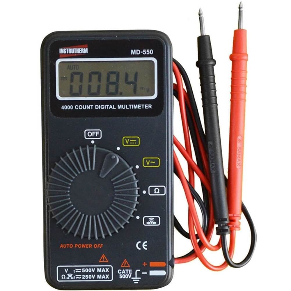 Multímetro Digital Portátil MD-550 - 04323 - INSTRUTHERM