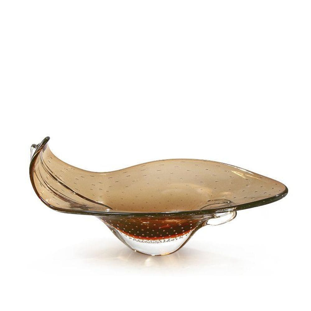 Centro De Mesa Em Cristal Murano Marrom - São Marcos 56Cm