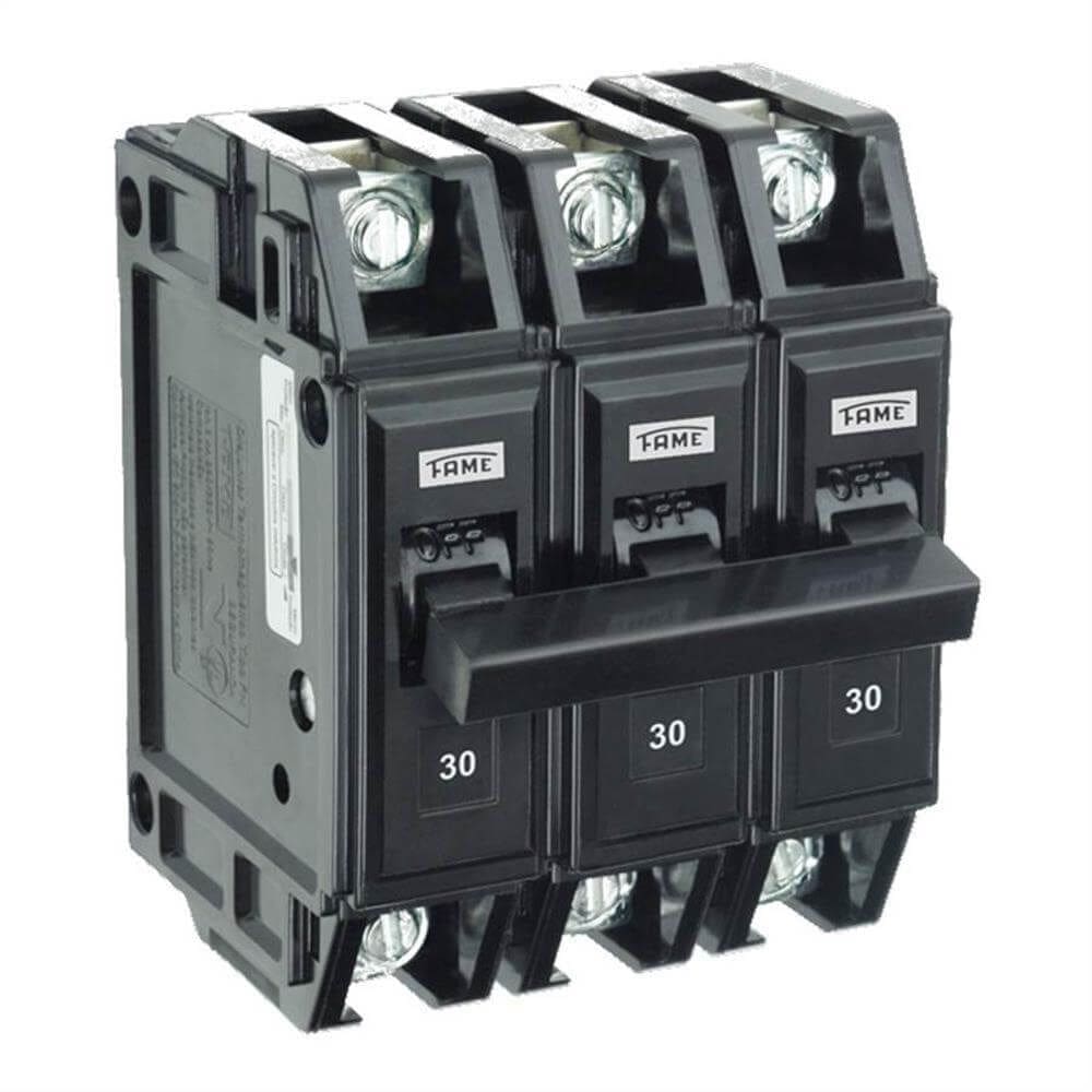 Disjuntor NEMA Tripolar FN 3P de 30 Ampères - 5176 - FAME