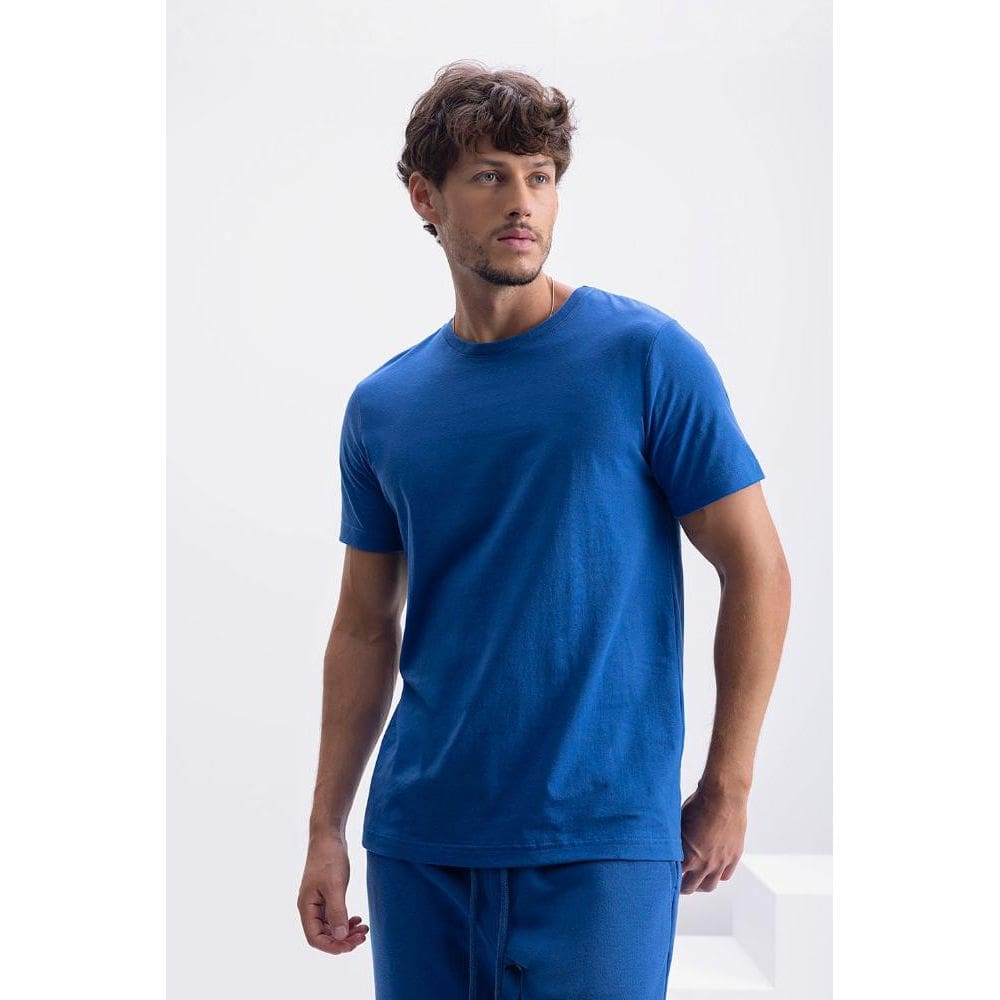Camiseta masculina em meia malha Essendi - M