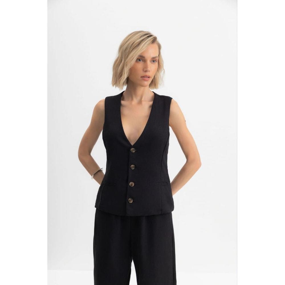 Colete feminino em flaks Essendi - G