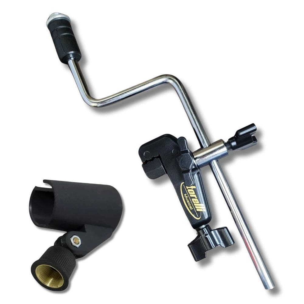 Kit Multi Clamp Haste Microfone Percussão Tipo Lp +