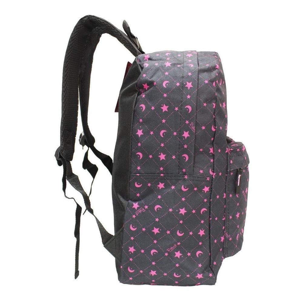 Mochila Estrelinhas Feminina Rabisk Costas Preta Cores Grand