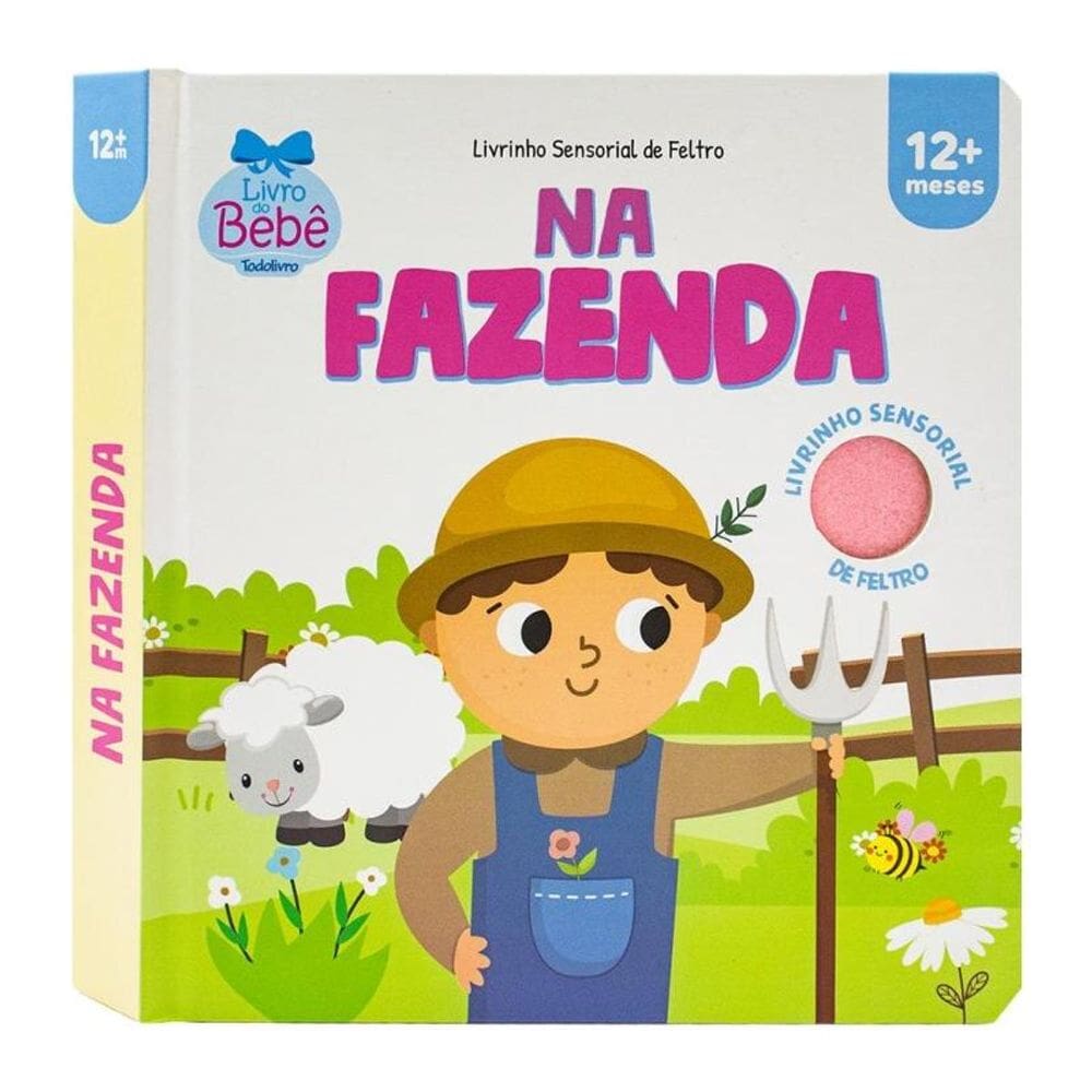 Livrinho Sensorial de Feltro: Na Fazenda