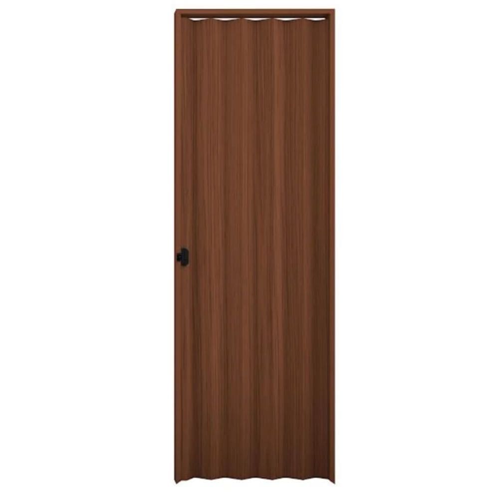 Porta Sanfonada Relevo Mogno 210x70cm - 721.46 - PLASBIL