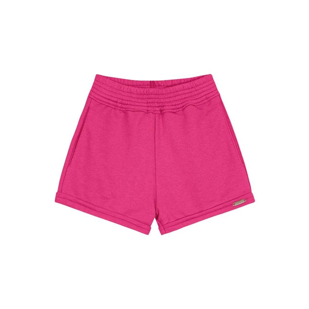 Shorts infantil menina em moletinho Brandili