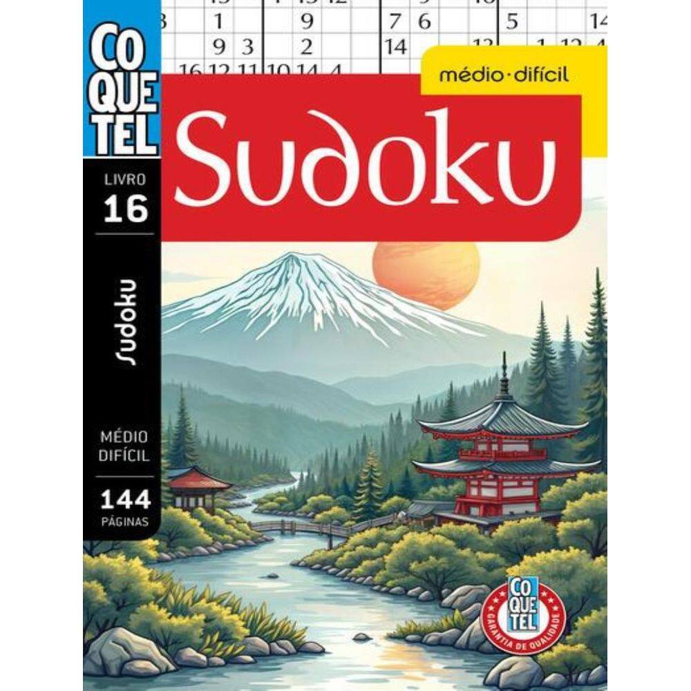 Livro Coquetel Sudoku Md Df 16