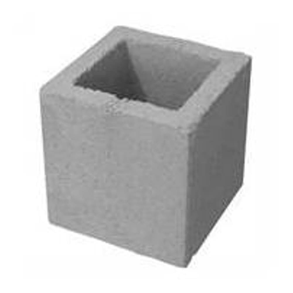 Meio Bloco de Concreto Vedação 19x19x19cm - VB BLOCOS