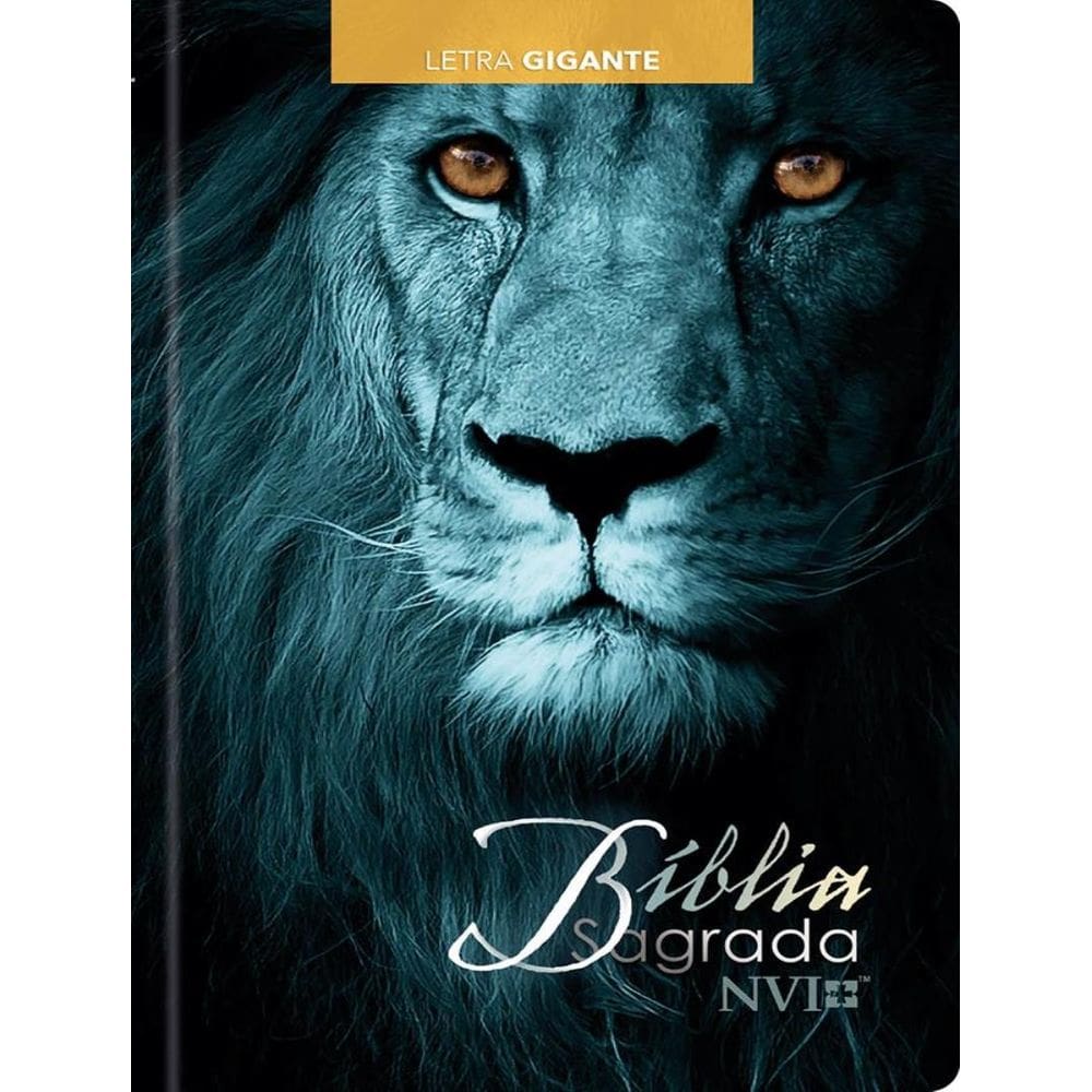 Biblia Sagrada Nvi - Letra Gigante - Leao Azul