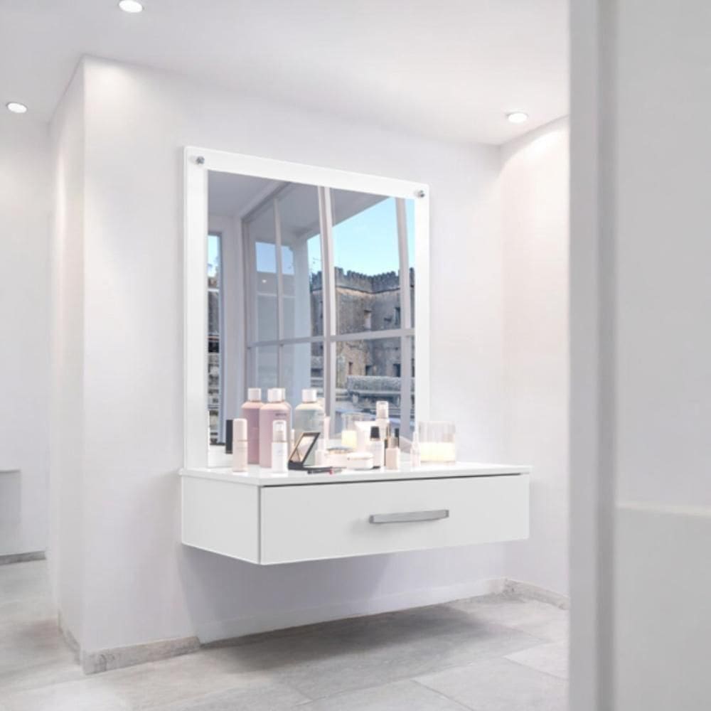 Penteadeira Moderna Elegante Pétala Branca