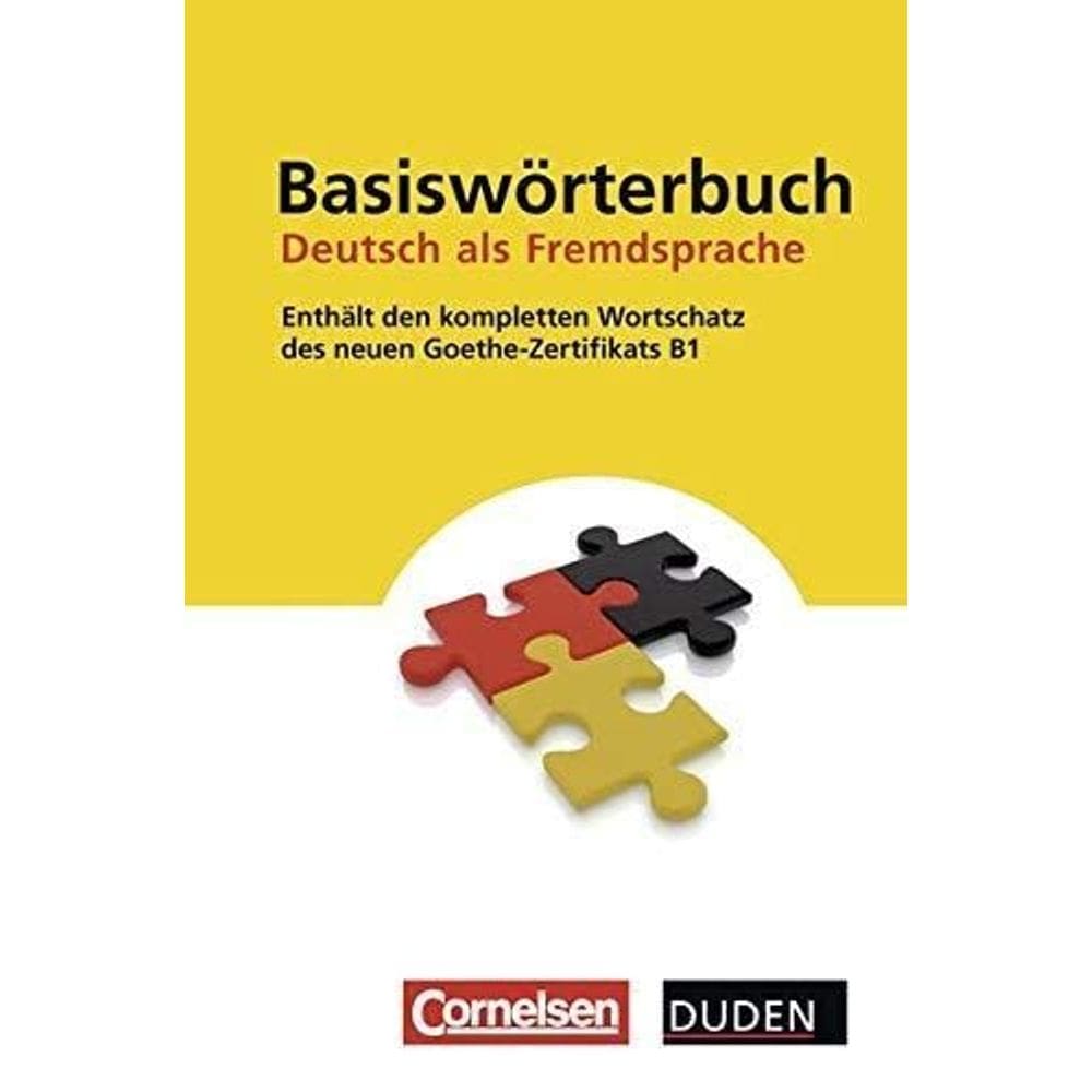 Basiswörterbuch - Deutsch Als Fremdsprache  Zum Neuen Goethe-Zertifikat B1- Cornelsen 9783411041541